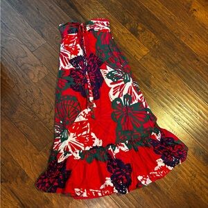 NWT Ann Taylor Floral Strapless Halter Maxi Dress